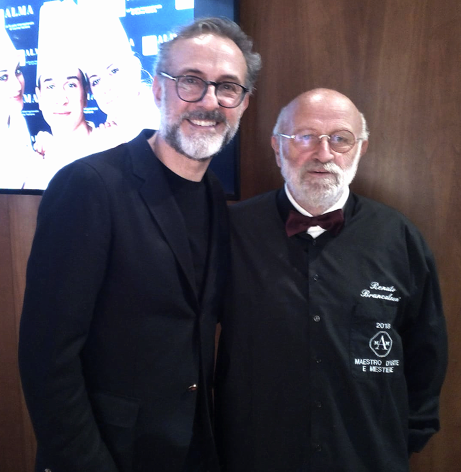 foto massimo bottura e renato brancaleoni